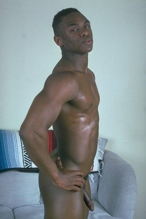 20P Ebony twink gay loves to tease while playing with his cock