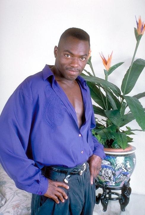 20P Stripteasing horny black gay enjoys playing with his cock