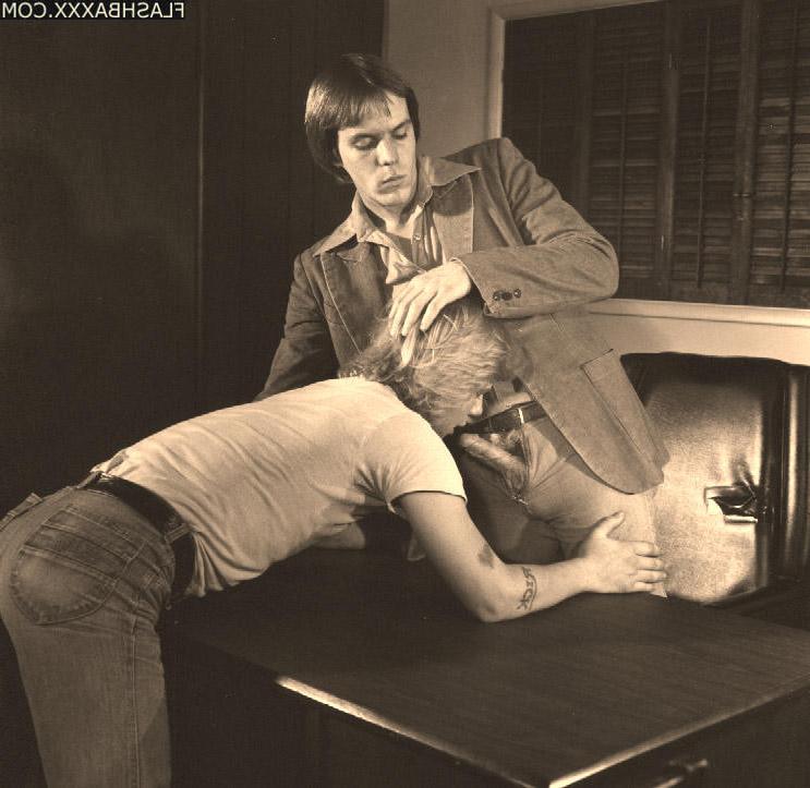 16P Retro gay boys playing in the 1970s