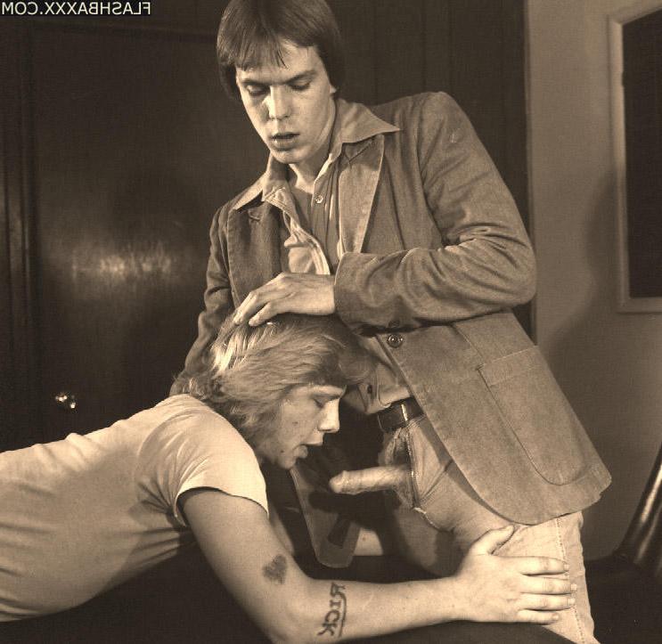 16P Retro gay boys playing in the 1970s