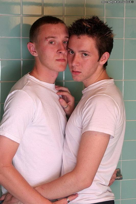 16P Two young gay twink boys fucking in the shower