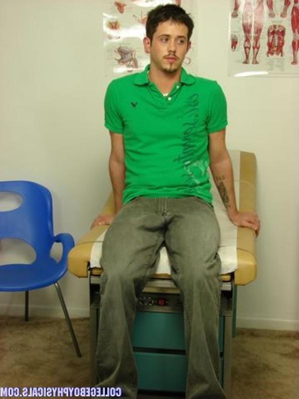 15P Hot hung college stud gets his cock and ass examined by hot doc.