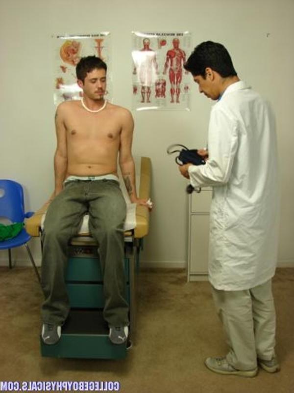 15P Hot hung college stud gets his cock and ass examined by hot doc.