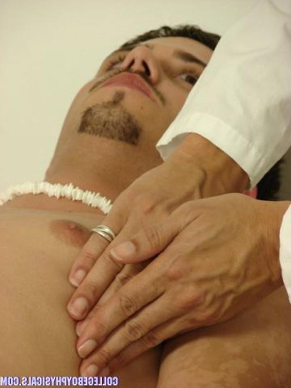 15P Hot hung college stud gets his cock and ass examined by hot doc.