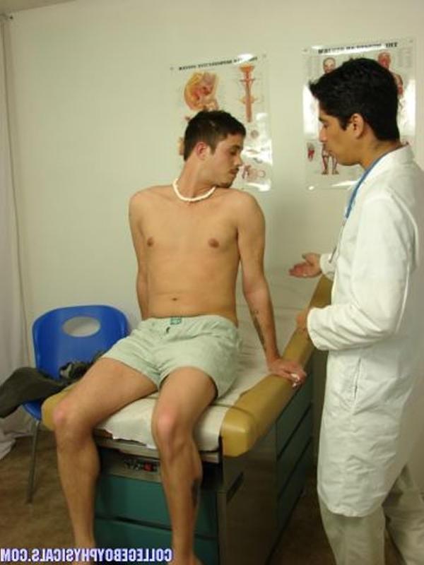 15P Hot hung college stud gets his cock and ass examined by hot doc.