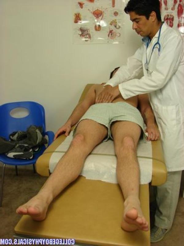 15P Hot hung college stud gets his cock and ass examined by hot doc.