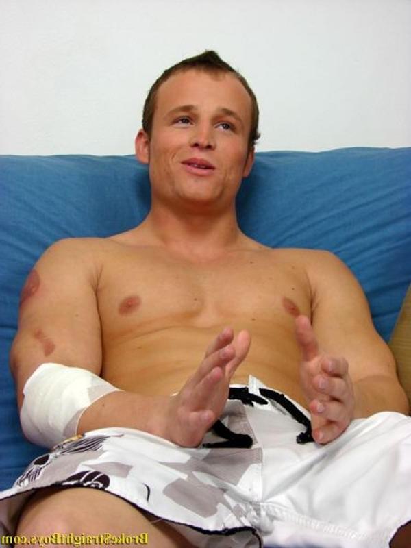 19P Straight dude yanks his big hard cock