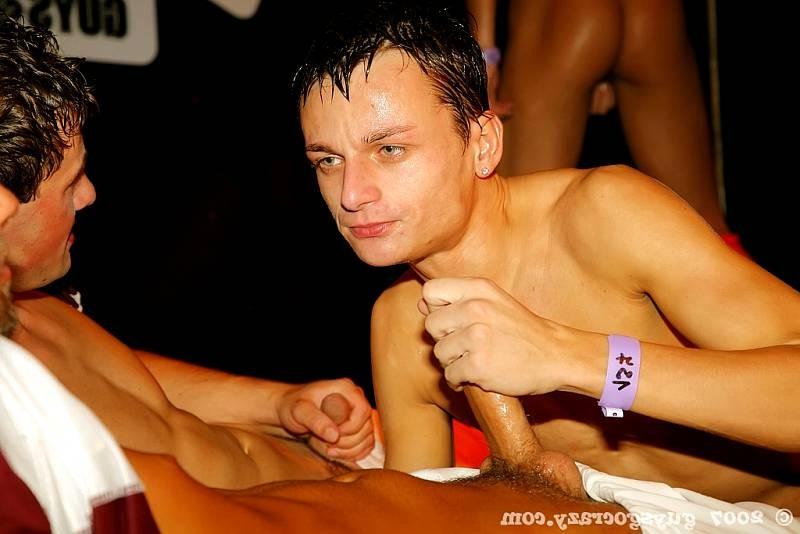 20P Gays filling their buttholes with huge pink dildos