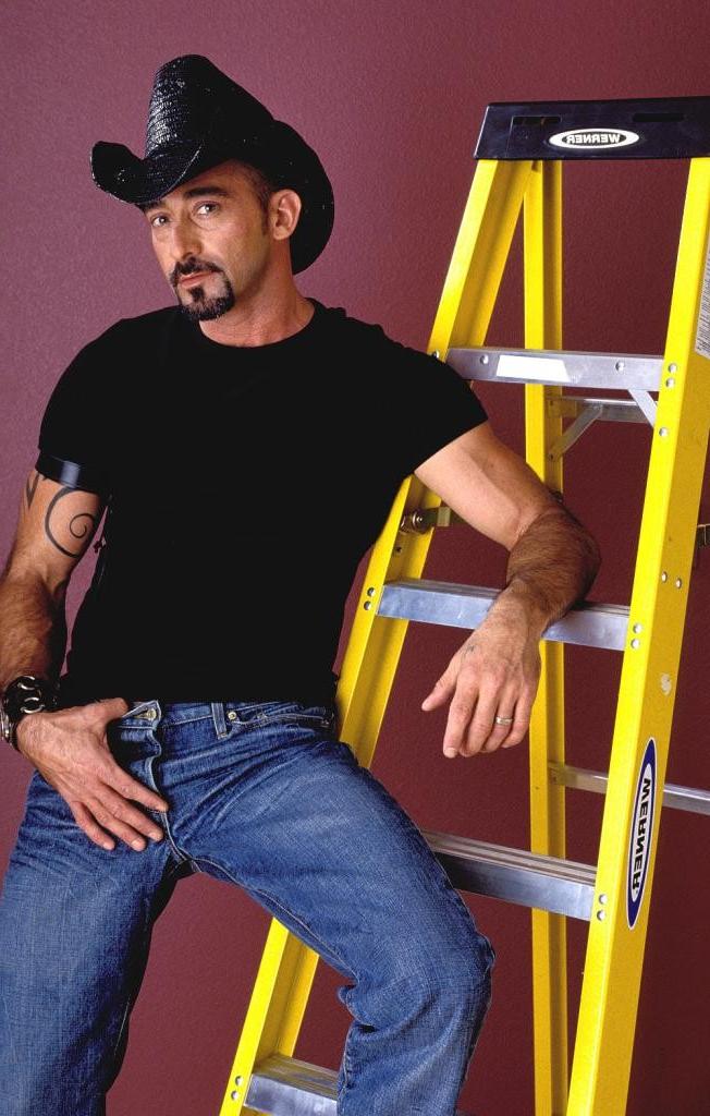 20P Naked hairy gay cowboy loves flashing his huge hard cock