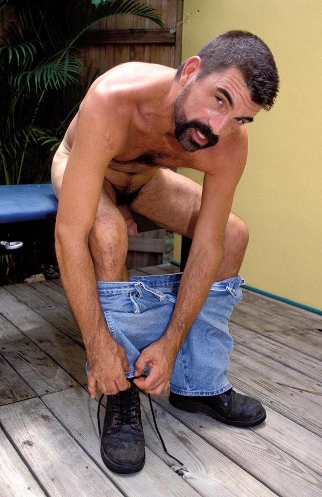20P Big cock hairy gay loves strip teasing and flashing cock