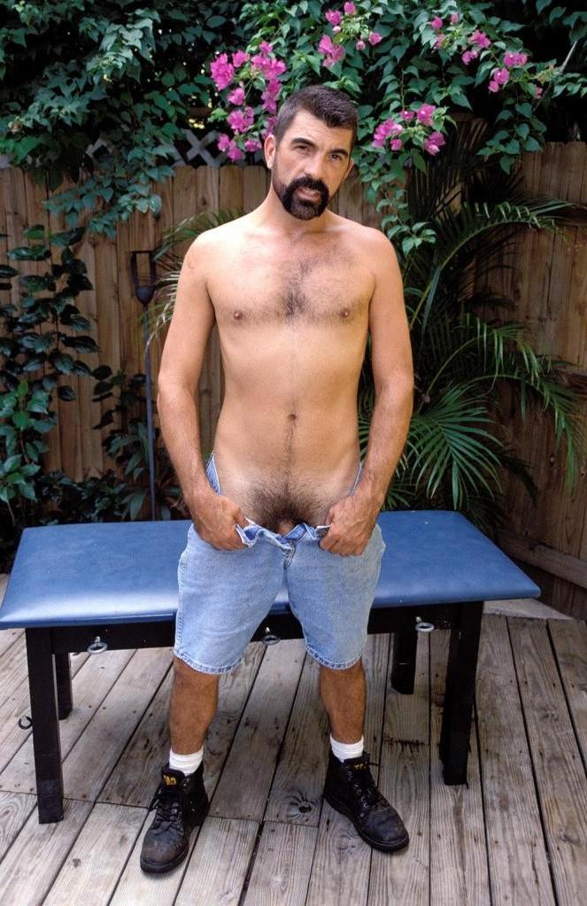 20P Big cock hairy gay loves strip teasing and flashing cock