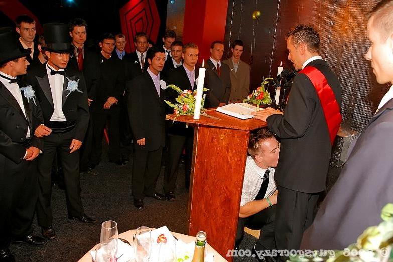 19P Mayor and hung gay guys in town hall wedding fuck party