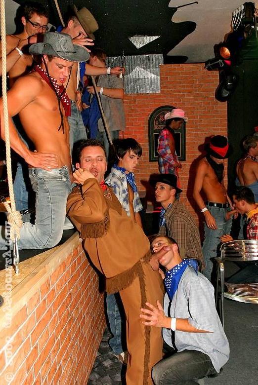 19P Hot gay studs have mega fuck and suck orgy in western style