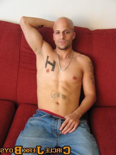 14P Horny topless hunk with a huge solid chest