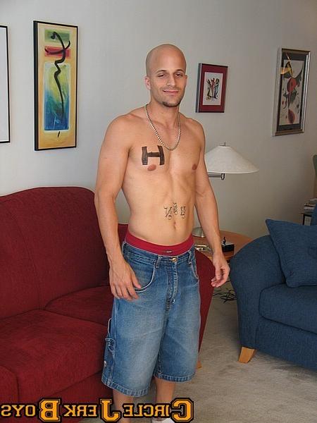 14P Horny topless hunk with a huge solid chest