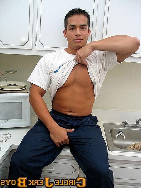 14P Hunk with a solid chest in his boxers