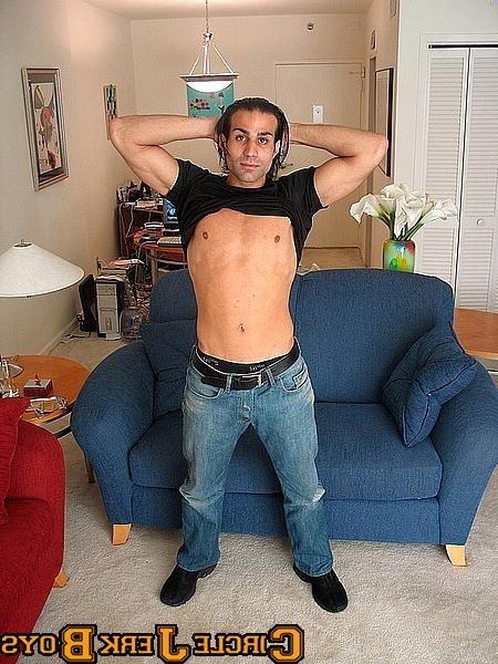 12P Solid stud takes off his shirt