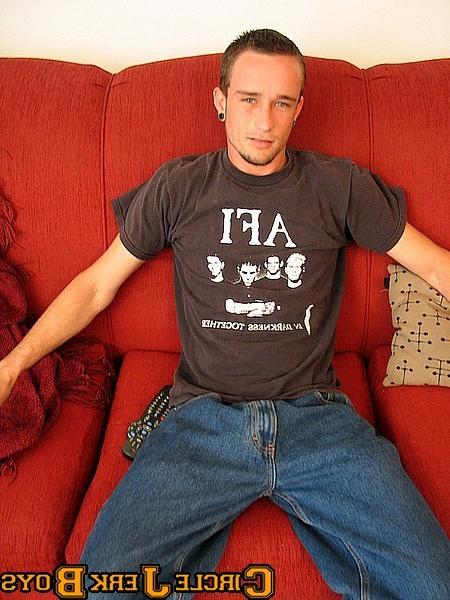 14P Hunk with no shirt on in jeans