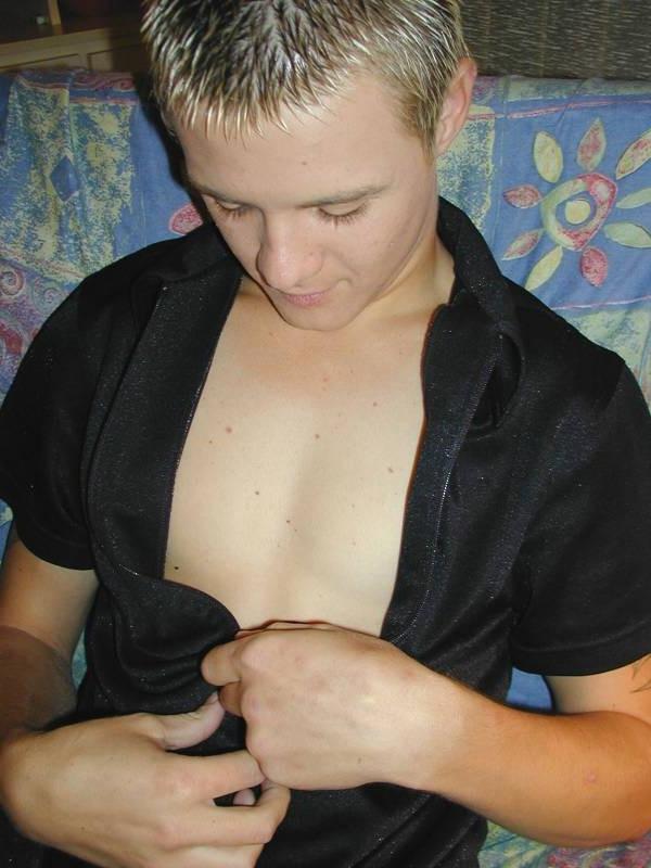 16P Young twink ryan plays with his uncut cock