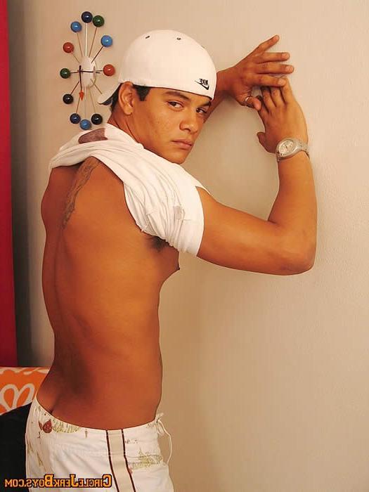 15P Sexy gay stud showing his nice hard cock