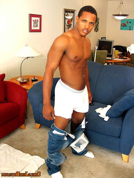15P Black hunk with muscular body