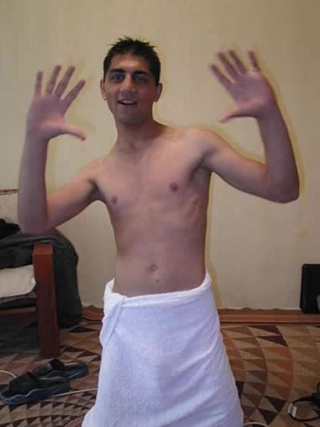 13P Young amateur showing his huge cock