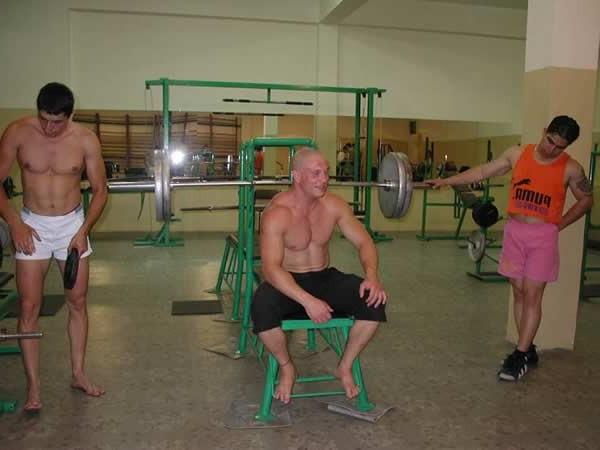 13P Studs working out in the gym