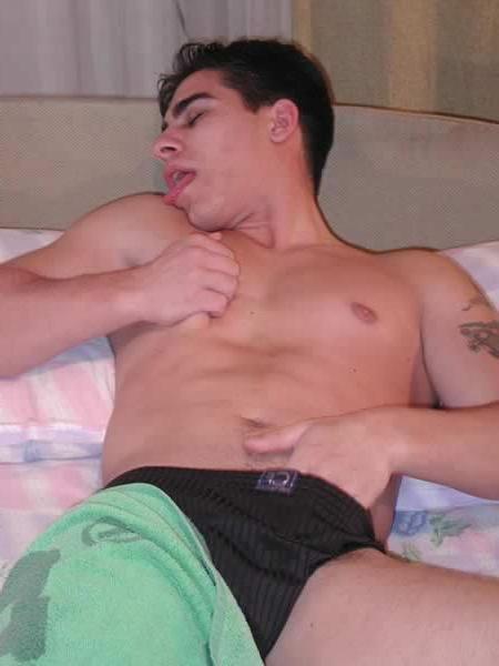 13P Smooth hunk showing his cock