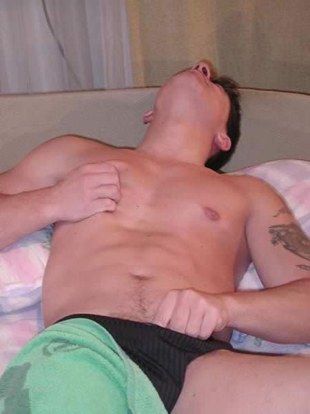 13P Smooth hunk showing his cock