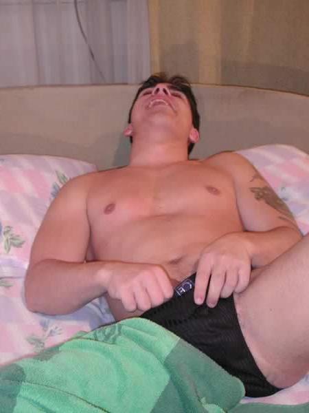 13P Smooth hunk showing his cock
