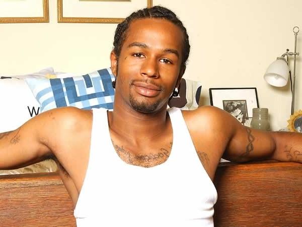 13P Muscular black hunk naked