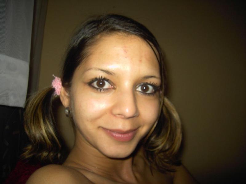 14P Slutty Spanish bitch strips naked and gets wild