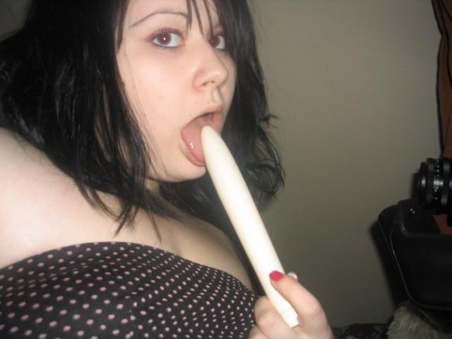 18P Chubby chick pulls down her top and plays with her tits and pussy using her fing