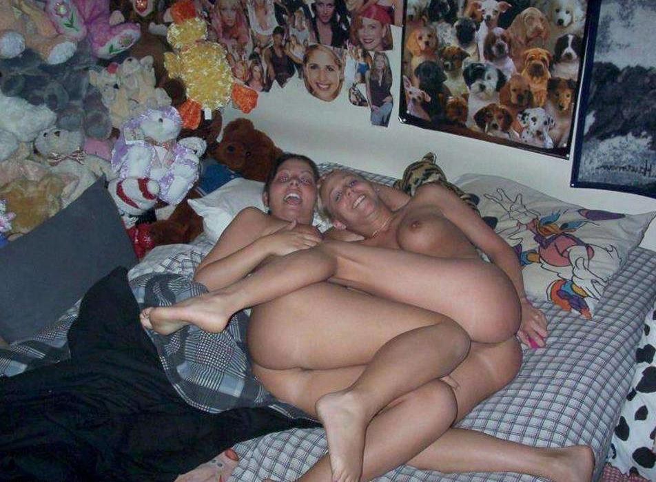 16P Gorgeous sexy amateur teens slowly getting naked on sofa