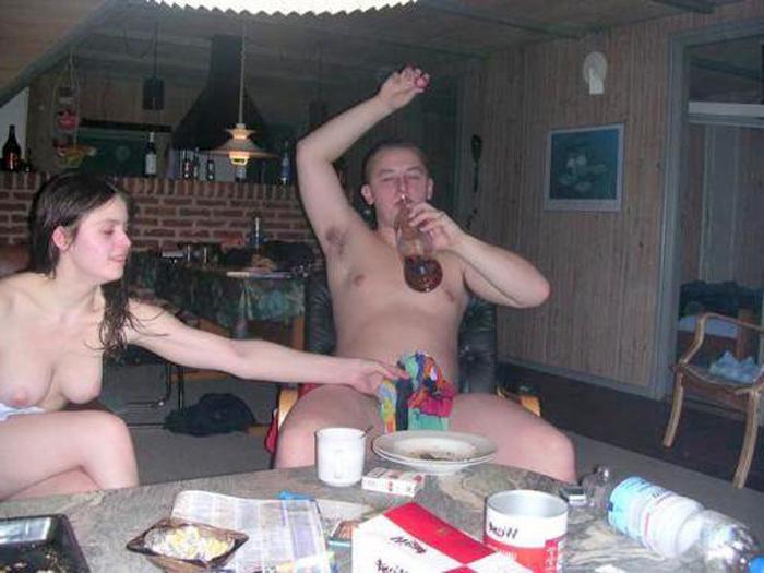 15P Drunk babes at hardcore party
