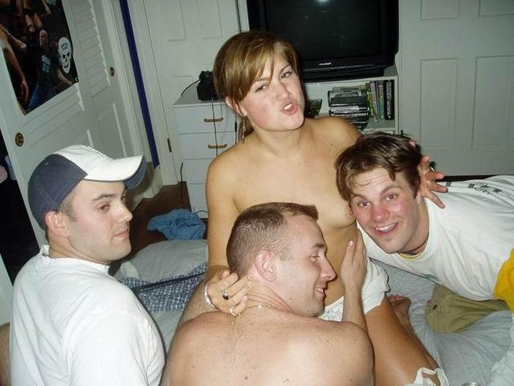 15P Drunk babes at hardcore party
