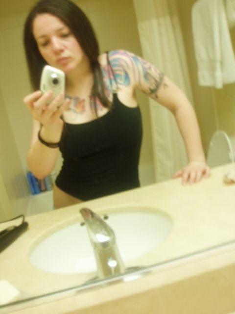 12P Real Emo Girlfriends Spreading And Flashing Perky Tits