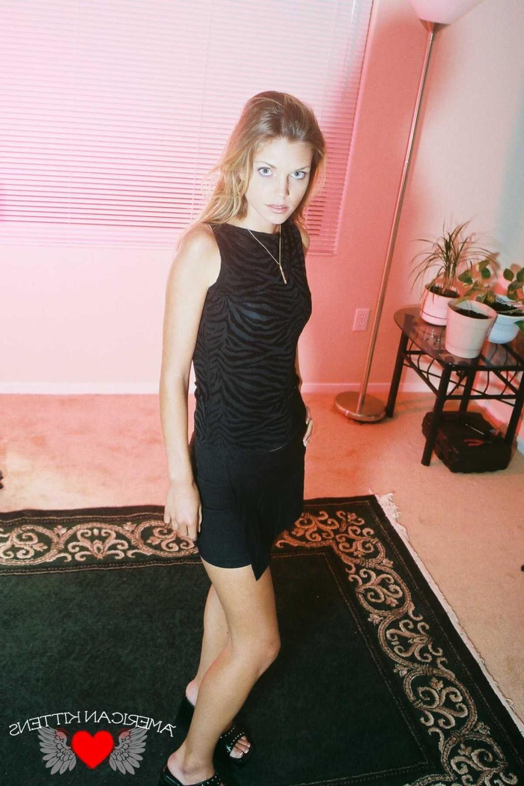 18P Ashley looking so sexy in a black top and skirt this girl is just so pretty