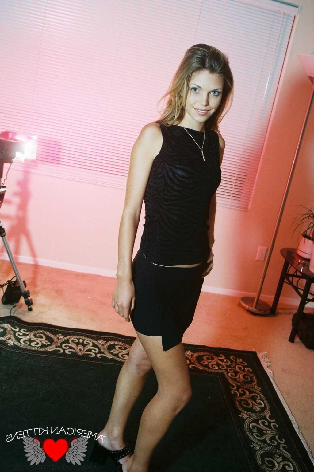 18P Ashley looking so sexy in a black top and skirt this girl is just so pretty