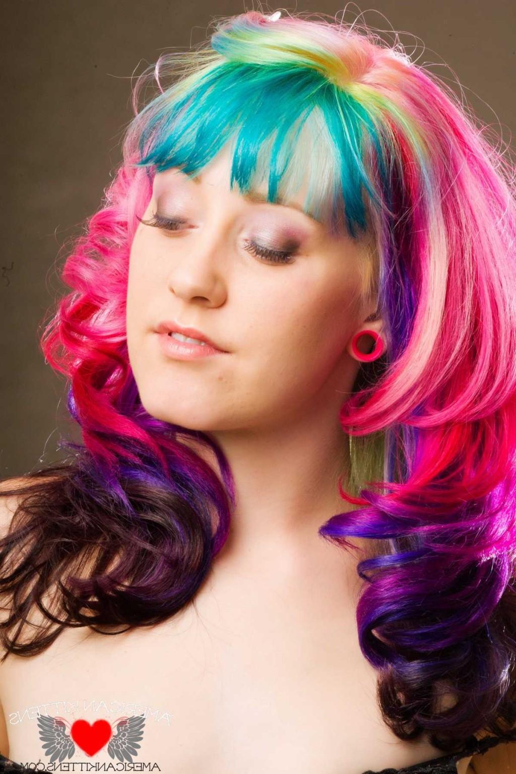 18P Hannah Holdem multi colored hair