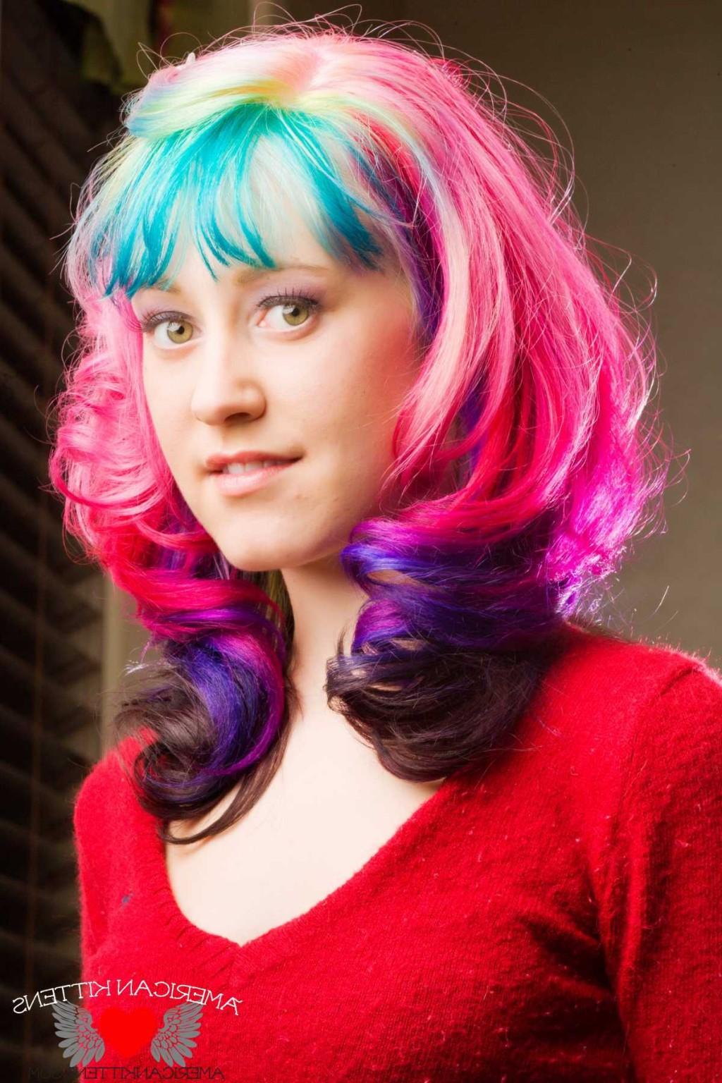 18P Hannah Holdem multi colored hair