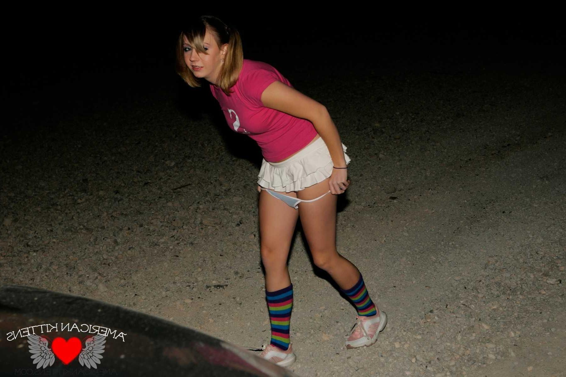 18P Jetta outside silly socks
