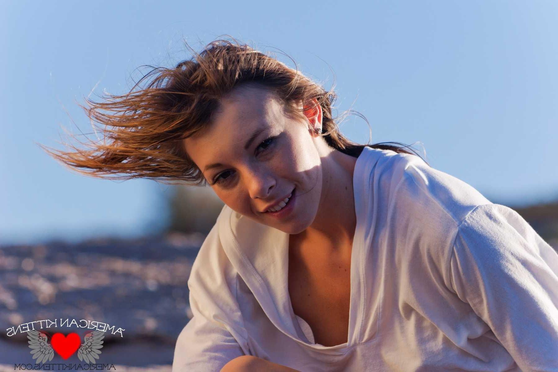 18P Kayden Love on the beach