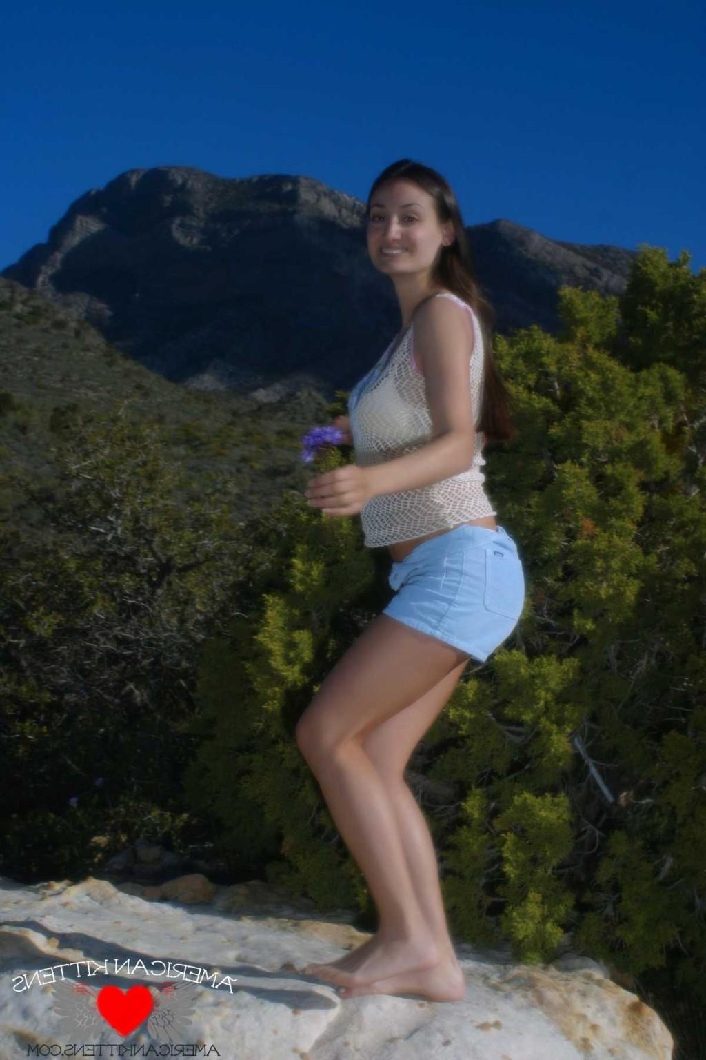 18P Emma outside and now you know why I love hiking ... sluts