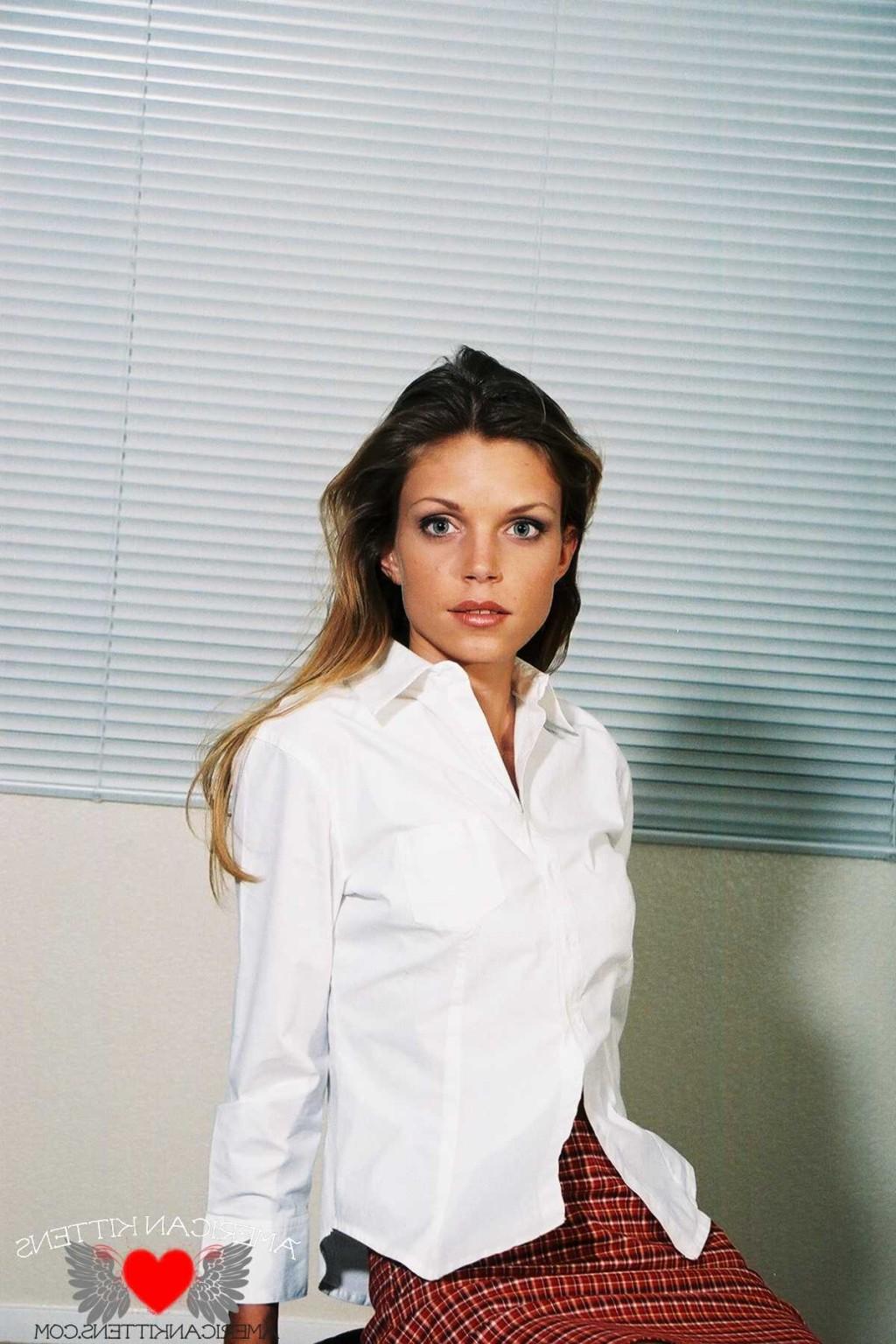 18P Ashley white socks and a short skirt so hot