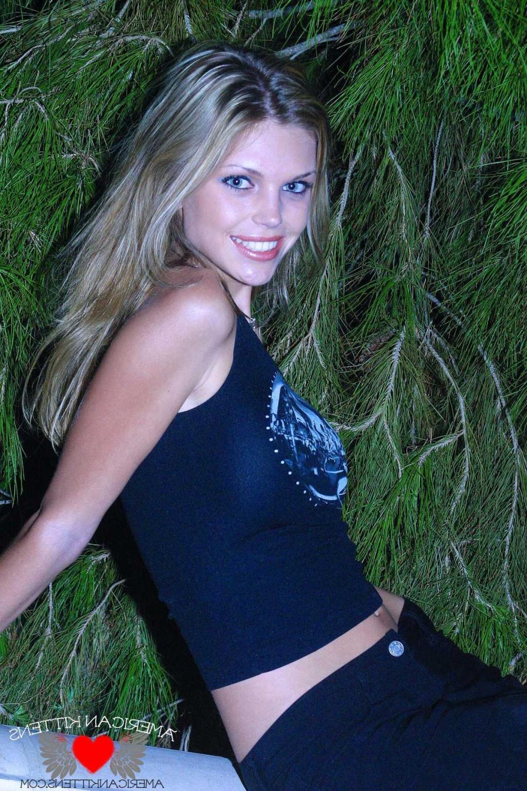 18P Ashley is outside wearing a black top and looking so hot she is so pretty just l