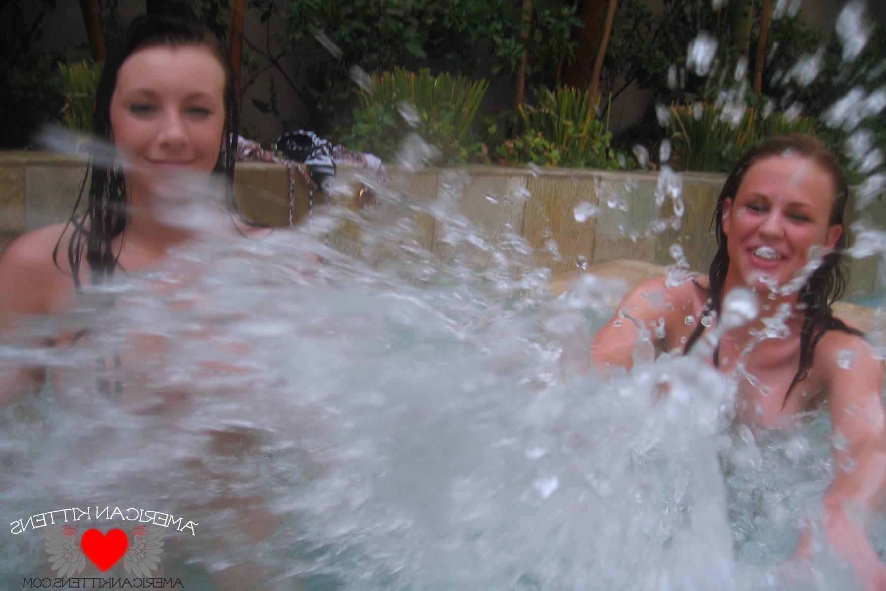 18P Kayden Love hot tub
