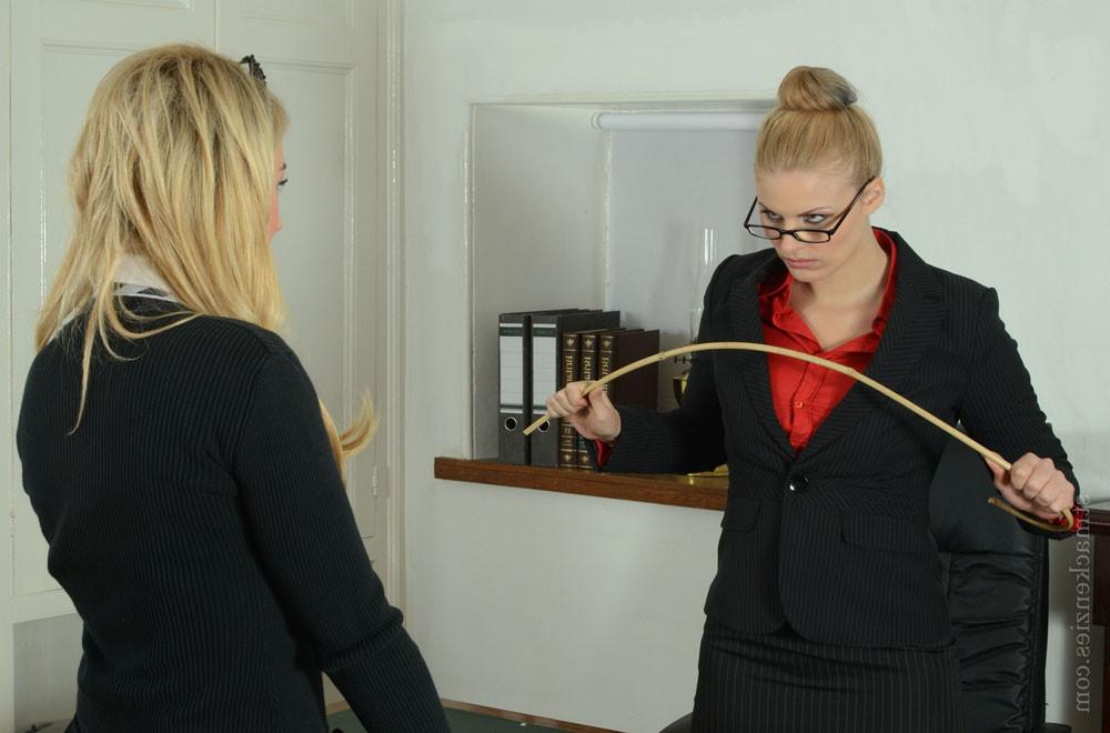 15P Stephanie has been called to Deputy Headmistress office for being caught with a 