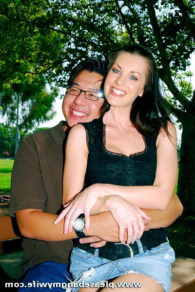 16P This lovely wife gets banged hard while her husband watches her lewd tricks