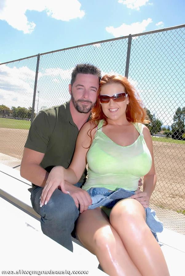 16P Big Tit Redhead Swallows Cum in Front of Her Husband